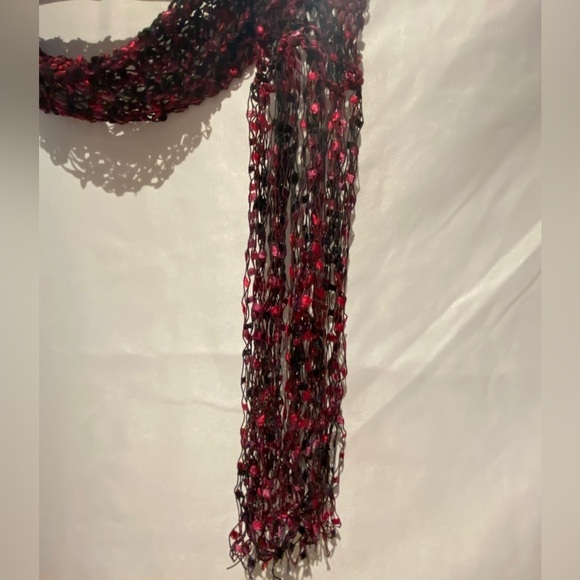 Black, Pink, and Red Confetti Scarf - Picture 2 of 3